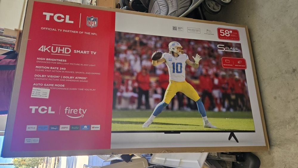 brand new unopened 58" tv