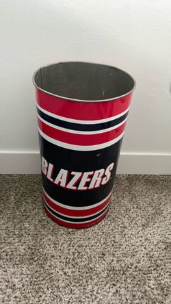 Vintage Portland Blazers Trash Can