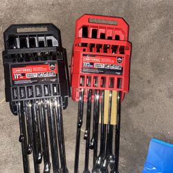 Two Brand New Sets Of Long Wrenches Metric And Standerd $70
