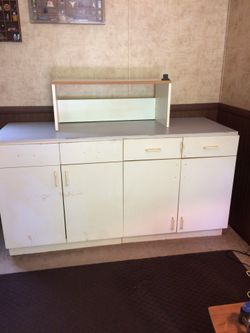 Two door two drawer cabinet with 2 secret drawers