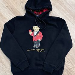 Lunar New Year Polo Bear Fleece Hoodie Size S