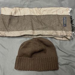 Brown Scarf and GAP Beanie