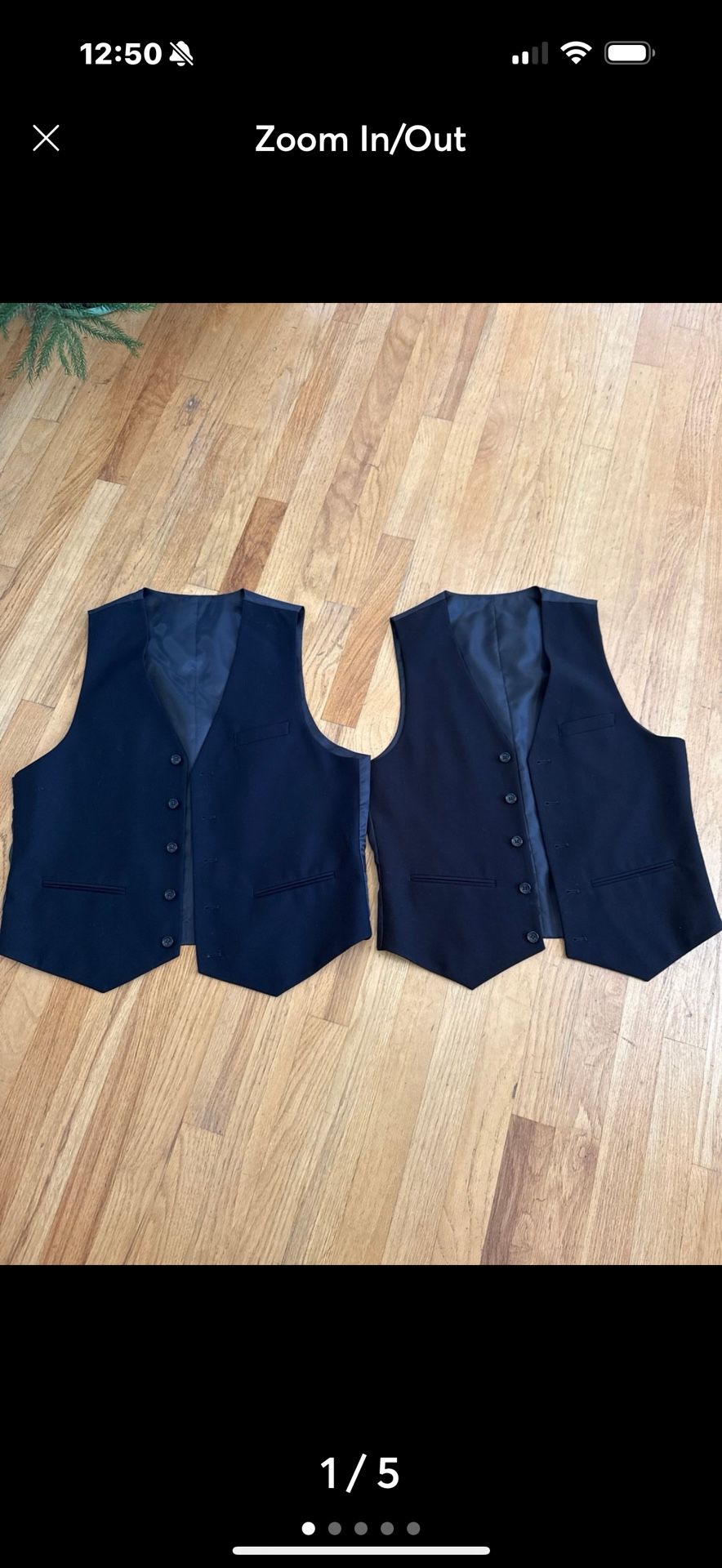 2 Vests Size Small Adjustable