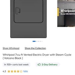 Maytag pet pro walking or black electric washer and dryer