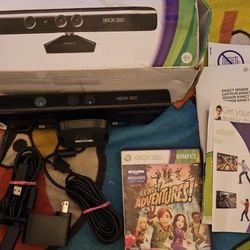 Xbox 360 Kinect Sensor With Kinect Adventure 