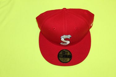 Supreme S Logo New Era Hat Red Size 7 1/4 FW20 Supreme New York New