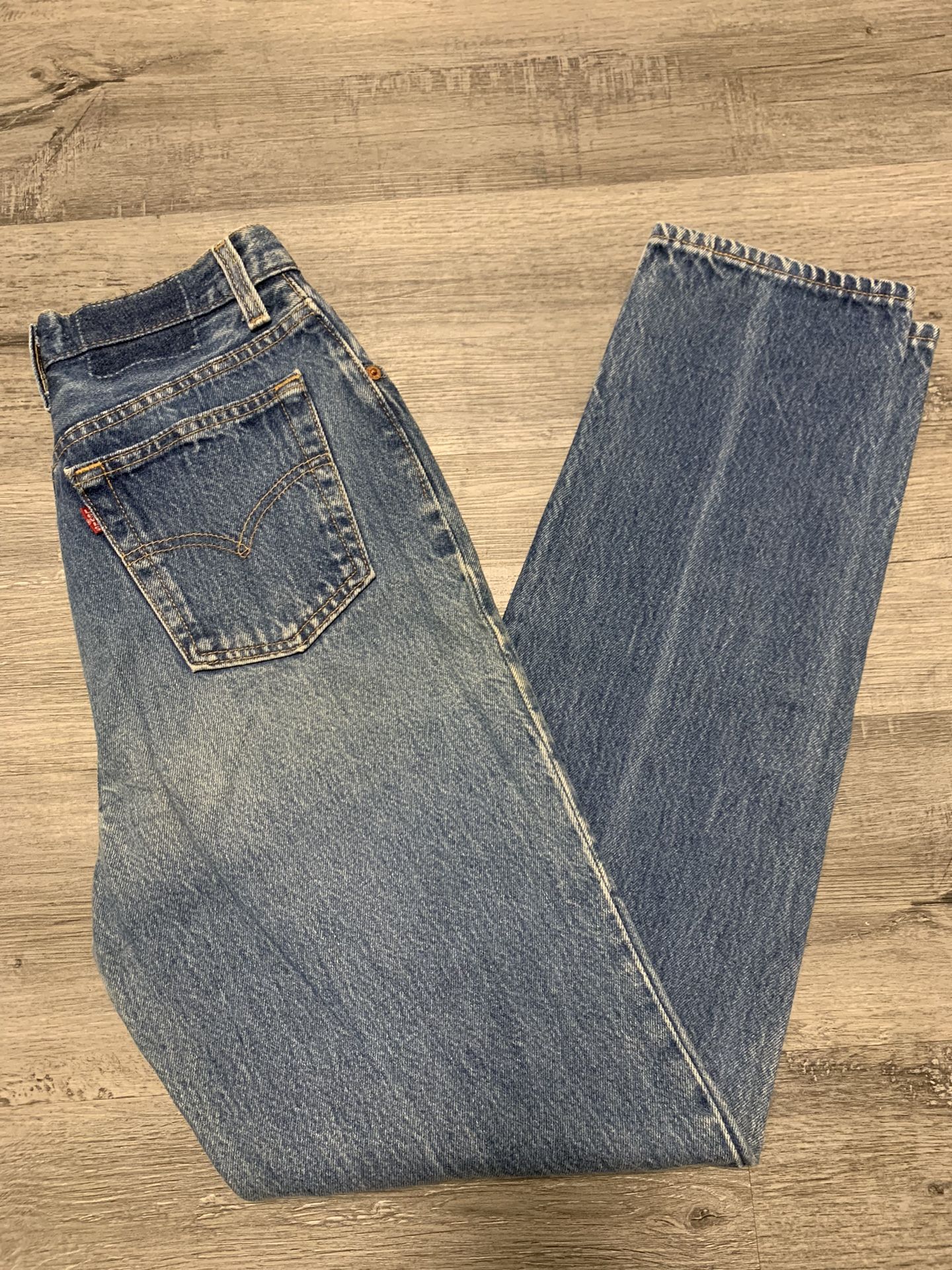 Vintage Levis 501 Jeans Womens Size 26 x 30 Button Front High Rise Made USA #710