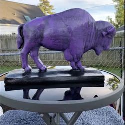 The Purple Buffalo Statue