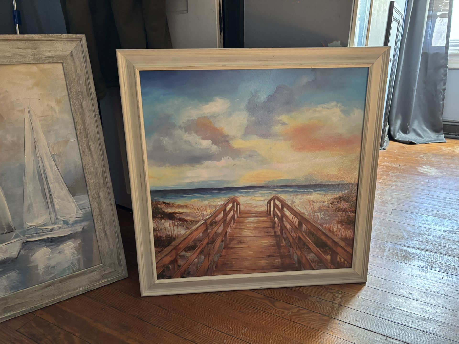 Beach Picture Of A Pier And Sunset