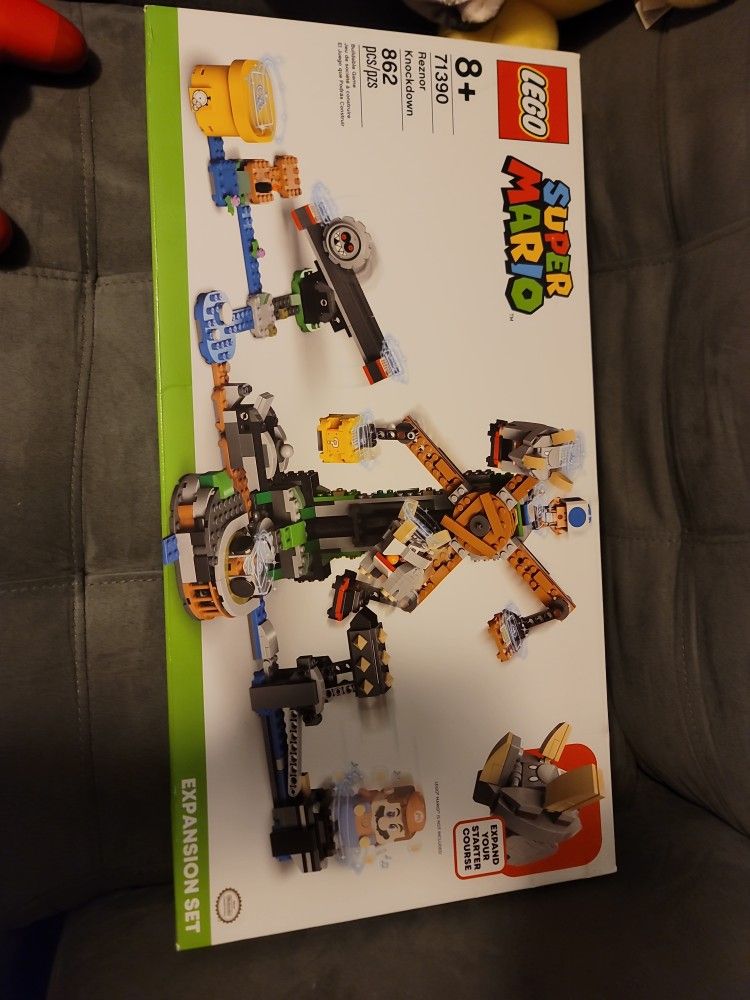 Lego Super Mario 71368 Toad's Treasure Hunt and 71390 Reznor Knockdown New In Box