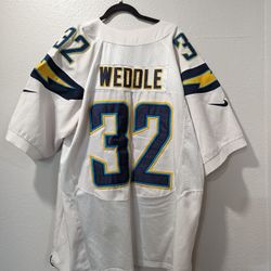 Nike SAN DIEGO CHARGERS #32 ERIC WEDDLE JERSEY NFL Players Size 52