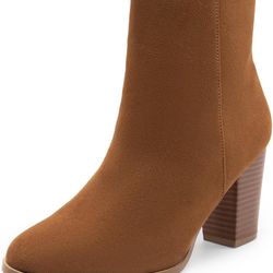 Women's Ankle Boots Chunky Block Heel Booties