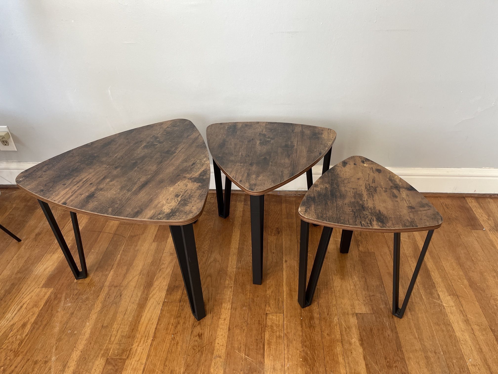 3 Nesting Tables with Hairpin Legs