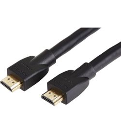 10-Pack Amazon Basics High-Speed HDMI Cable (10.2Gbps, 4K/30Hz) - 15 Feet, Pack of 10, Black
