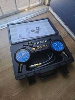 OTC 5610 Professional Transmission and Engine Oil Pressure Tester Kit - Capable of Both Static and On-Road Testing
