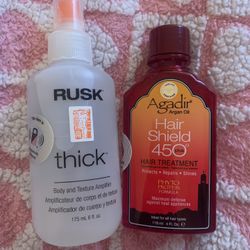 Rusk Thickening Spray & Agadir Argan Oil 