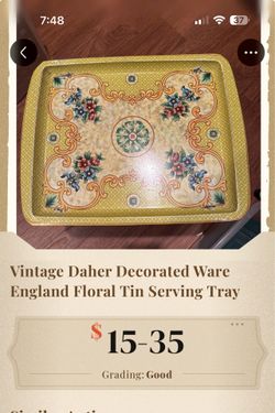 Vintage England serving tray