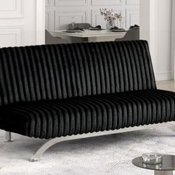 Brand New Black Futon Sofa Sleeper 