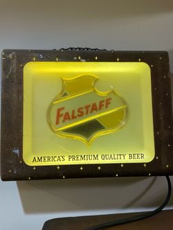 Vintage Falstaff Beer Illuminated Bar Sign