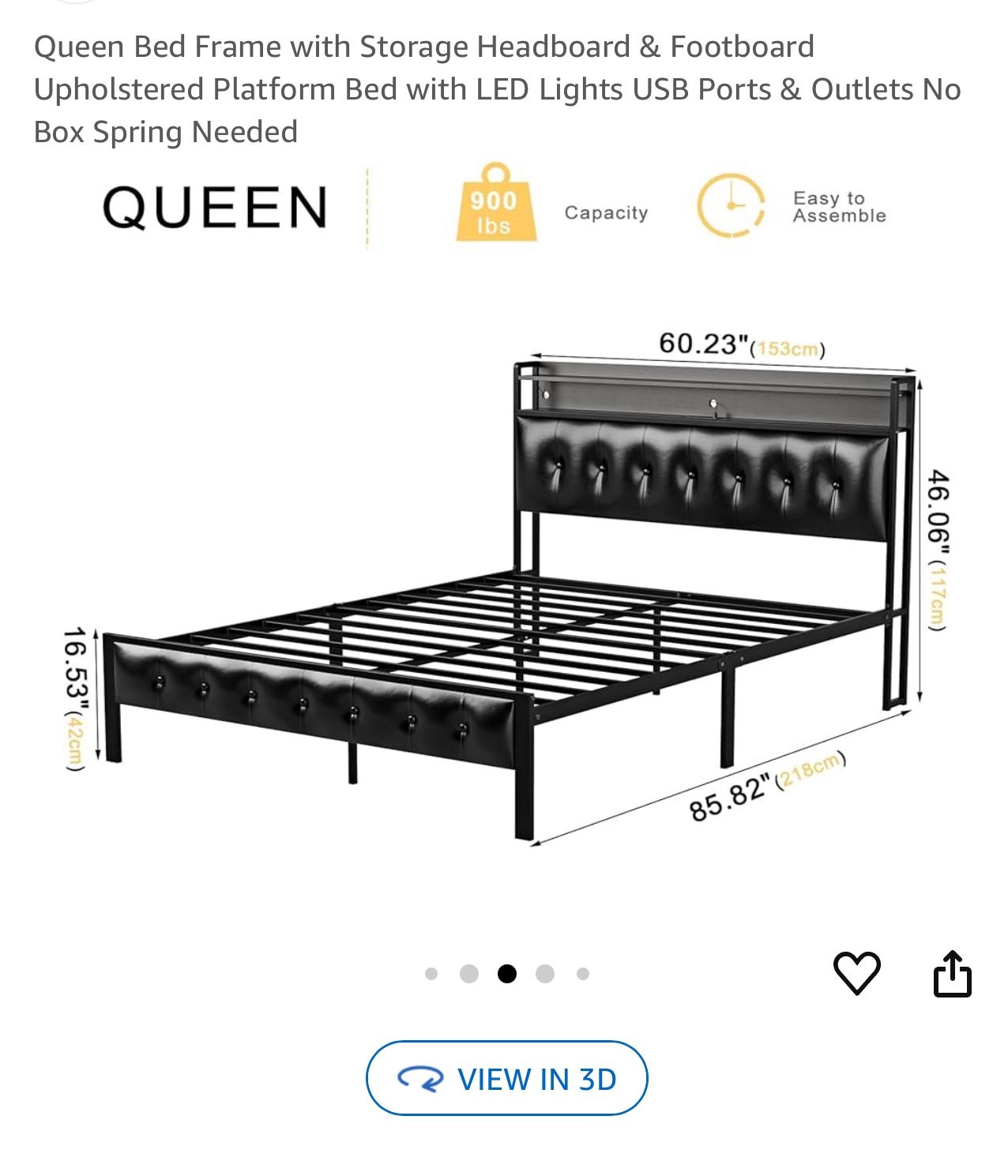 Queen Leather Bed Frame