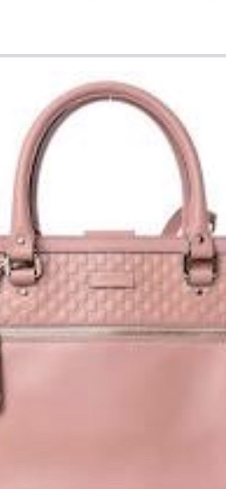 Gucci Pink Leather Tote