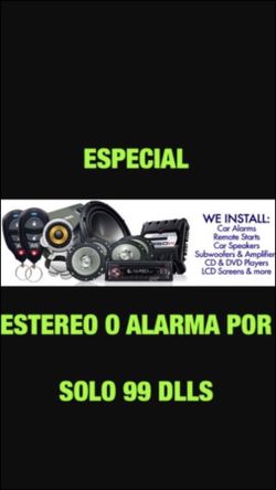 STEREO OR ALARM FOR 99 dlls