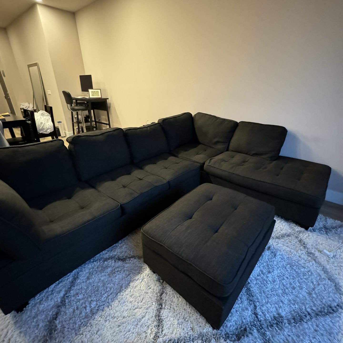 Gray sectional Couch 