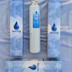 3-Pack Water Filter Replacement for Fridge, Waten H2O ULTRAWF 469999, for Frigidaire & Kenmore