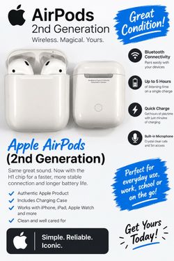 Apple AirPods 2nd Generation with Charging Case