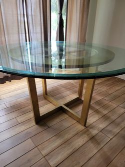 Beautiful Beveled Glass Table