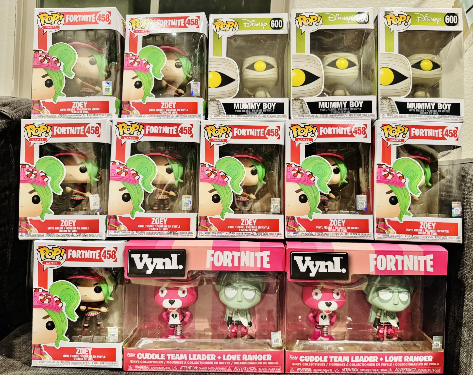 Lot Of 13 Funko Pop! Vinyl Figurines Brand New Fortnite Disney Nightmare Before Christmas