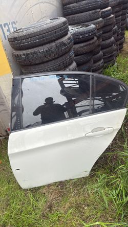 Driver Rear door 2011 BMW 335i 335 3-series White