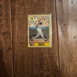 1987- Topps Baseball- Barry Bonds (RC)