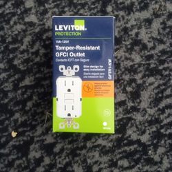Leviton 15a-125v Tamper Resistant GFCI Outlet