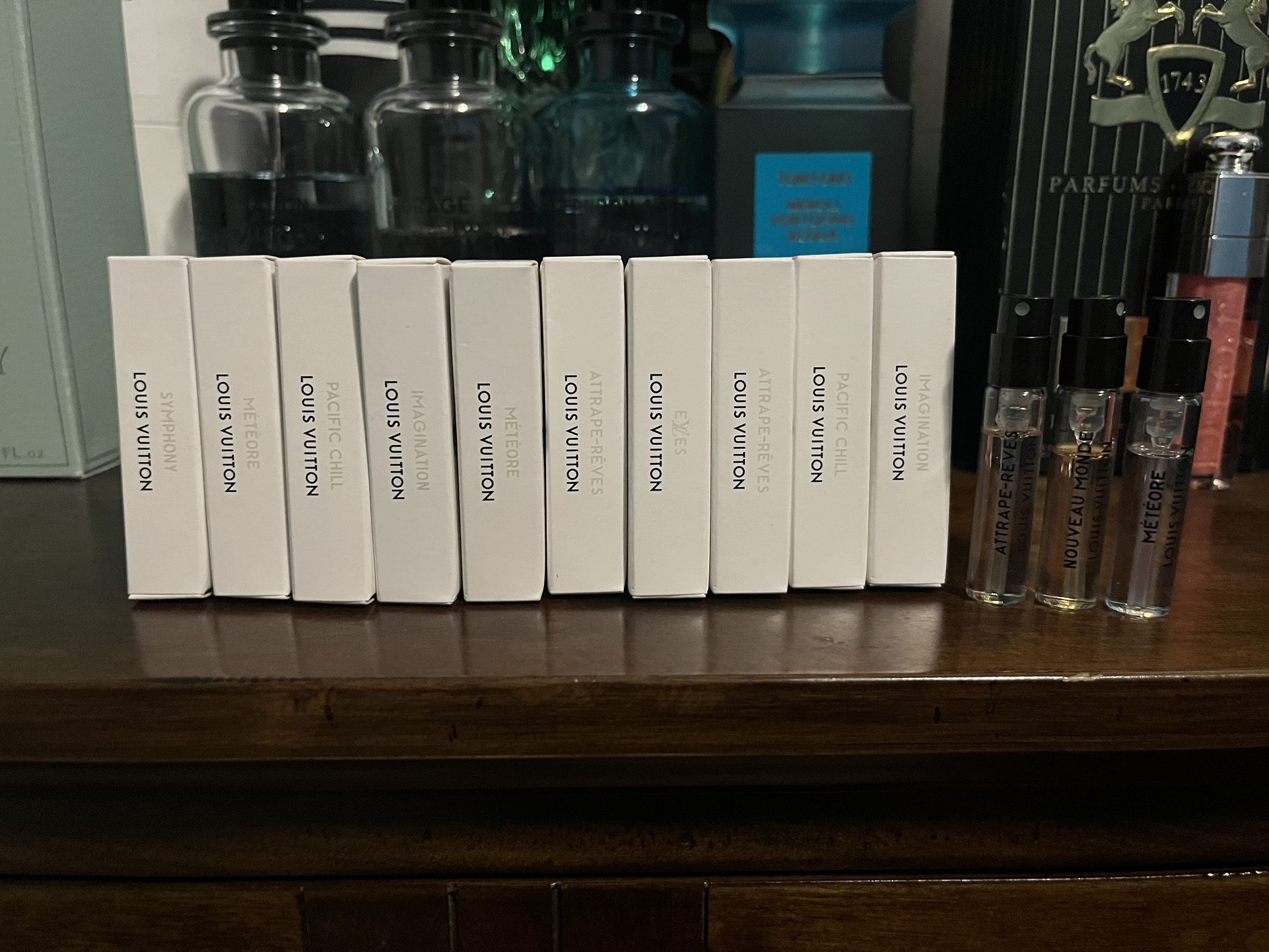Louis Vuitton Fragrance Samples 2ml Each All Full. 3 with No Box Authentic