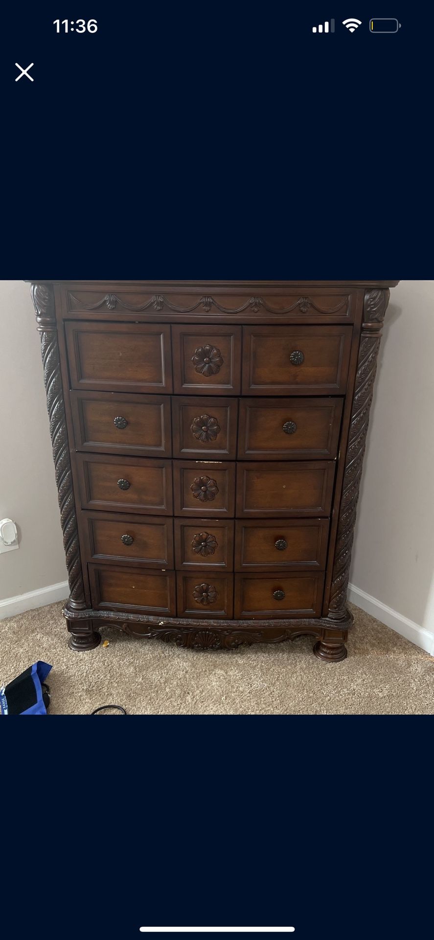 5 drawer Dresser tall 