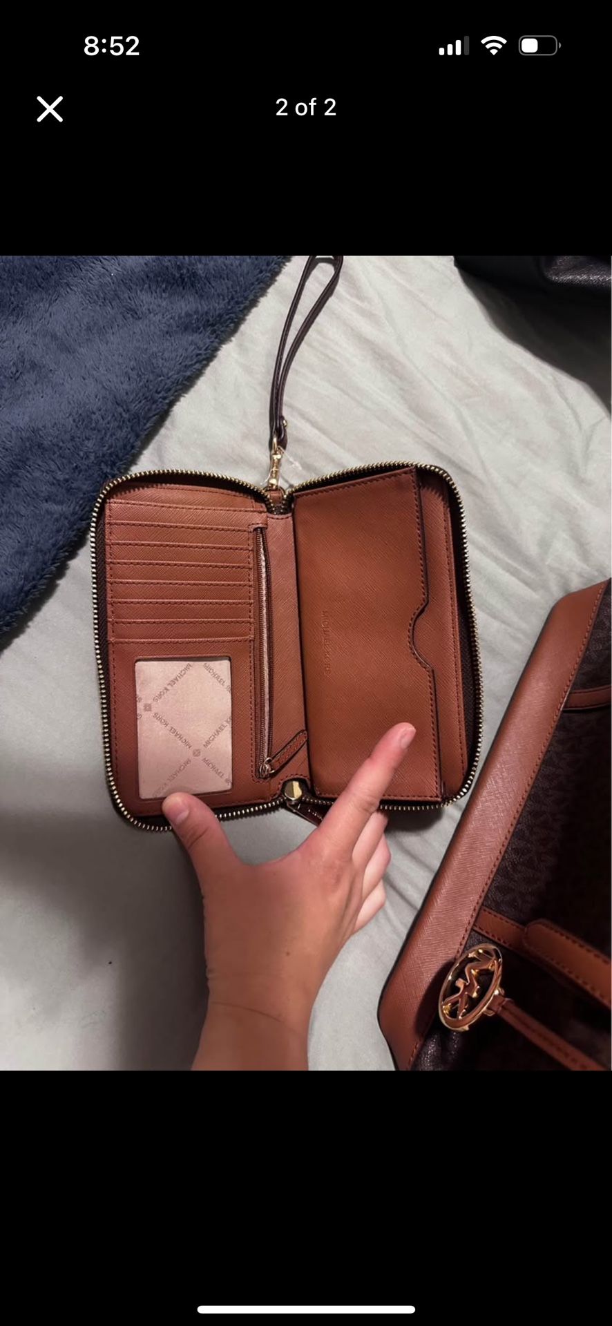 Mk Brown Shoulder Purse
