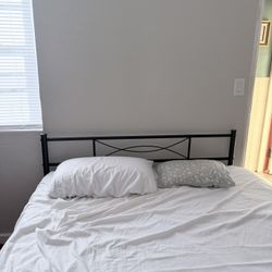 Queen Bed Metal Frame With Platform