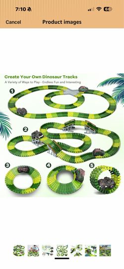 Dino car track