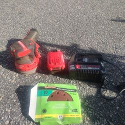 Craftsman Sander, Battery, And Charger