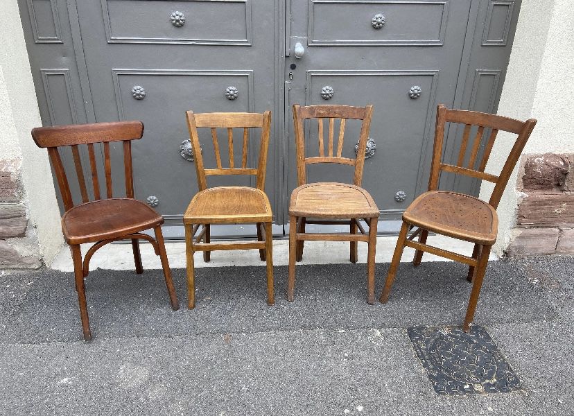 4 French Style Bistro Chairs