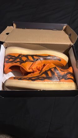 $100 - Air Force 1 low orange skeleton (READ DESCRIPTION