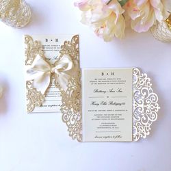 Lasercut Invitation/Invitaciones Cortadas Con Laser