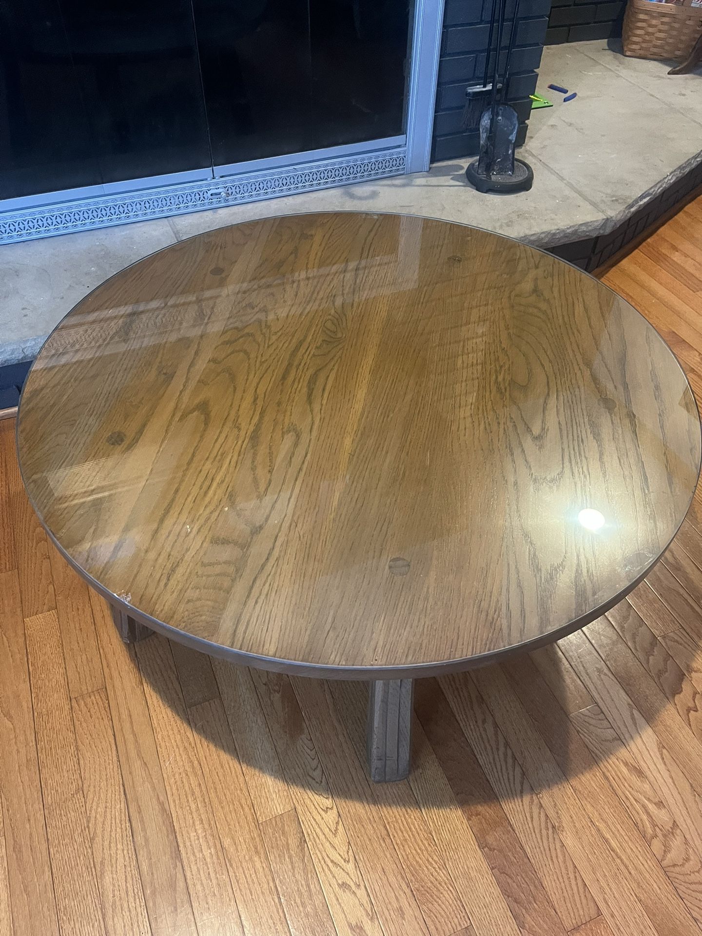 A. Brandt Ranch Oak Round Coffee Table