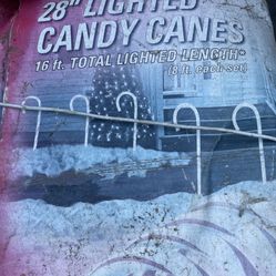 Candy Cane Yard Christmas Decorations 