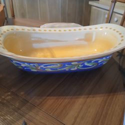 Pfaltzgraff Villa Della Luna Scoop Serving Bowl