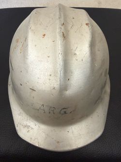 E.D. Bullard Hard Boiled aluminum hardhat with lining