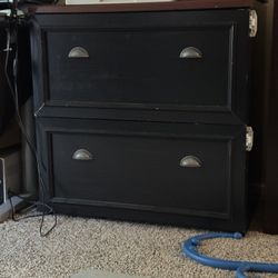 Printer stand storage filing cabinet Wooden computer desk