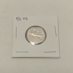 1/2 Oz Silver Hand Pour Merry Christmas By 9 Mint