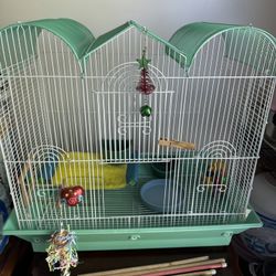 BIRD CAGE WITH ACCESSORIES 